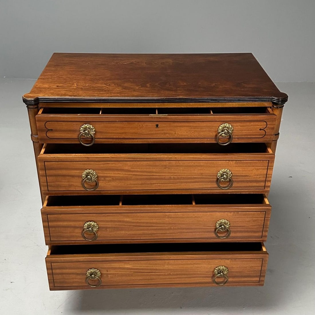 Kittinger, Regency, Commodes, Rosewood, Satinwood, Brass, USA, 1960s - 10