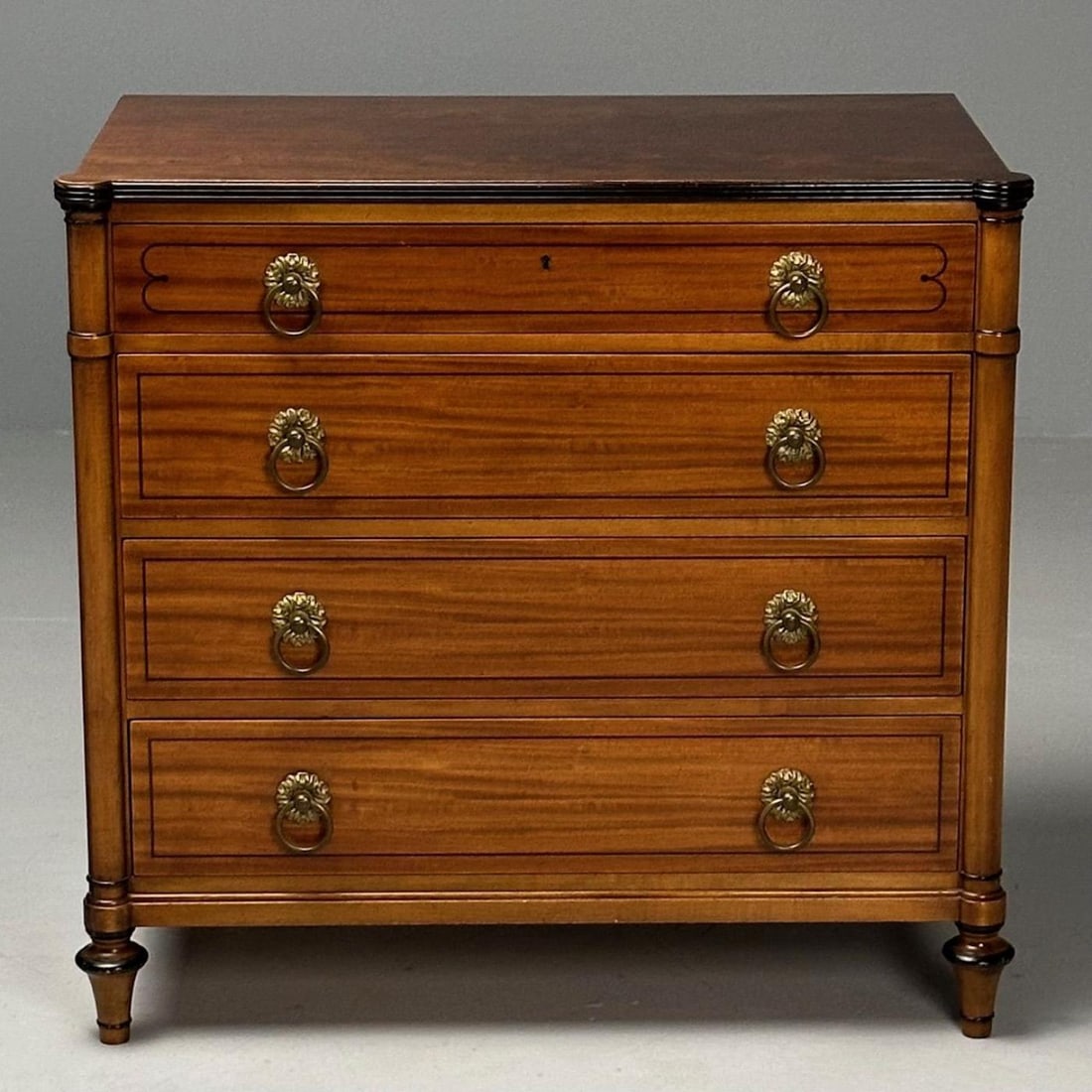 Kittinger, Regency, Commodes, Rosewood, Satinwood, Brass, USA, 1960s - 6