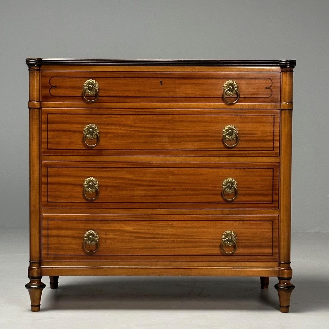 Kittinger, Regency, Commodes, Rosewood, Satinwood, Brass, USA, 1960s - 8