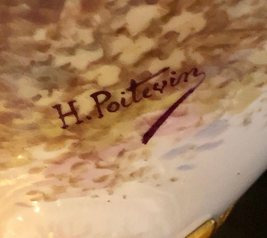 French Sevres Painted Rams Head Bronze Mounted Lidded Vase, Centerpiece or Urn - 11