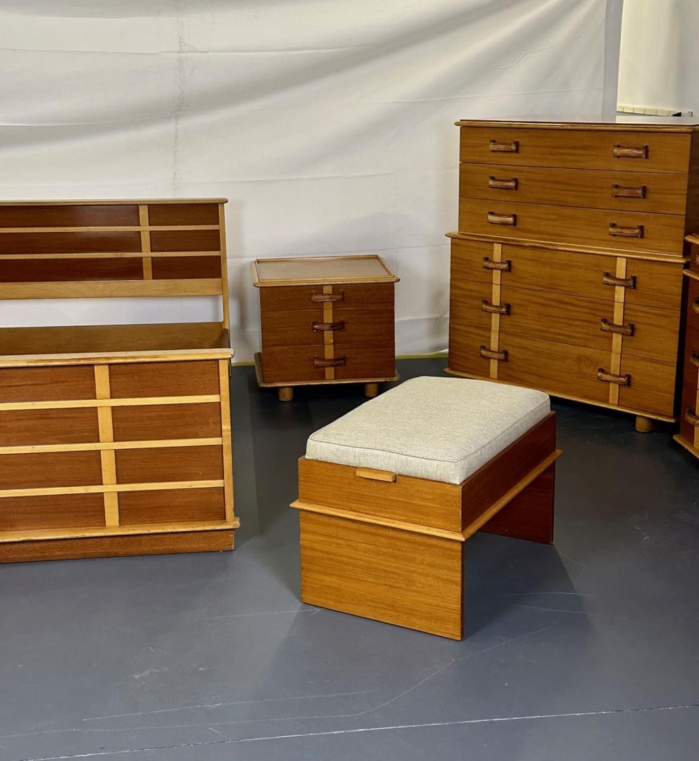 Rare Mid-Century Modern Paul Frankl for John Stuart Complete 1950s Bedroom Set - 10