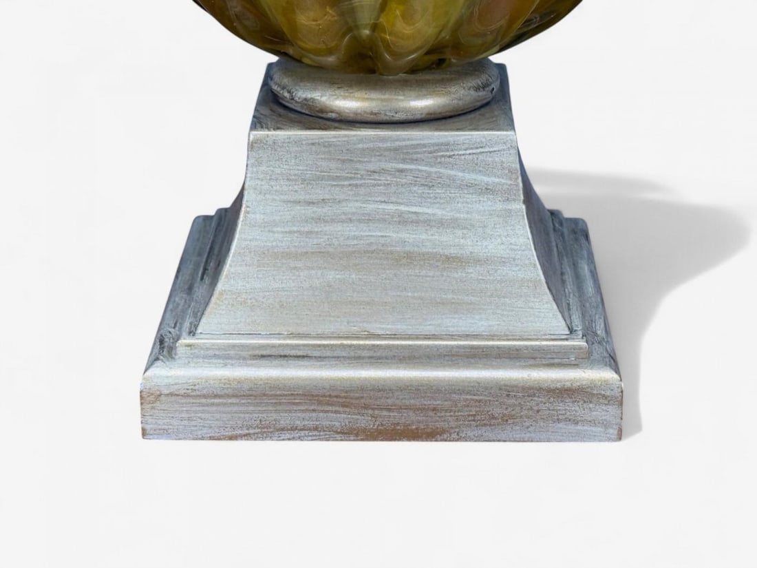 Italian Modern, Murano Glass, Wood, Large Table Lamps, Italy, 1940s - 11