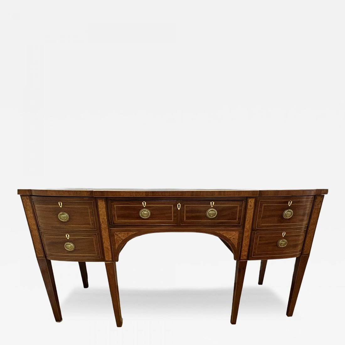 George lll, Mahogany, Inlaid Wood, Satinwood, Sideboard, England, 18th/19th C. - 2