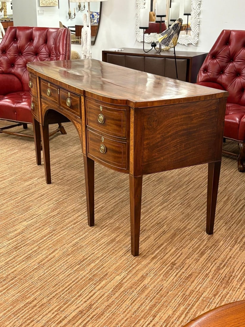 George lll, Mahogany, Inlaid Wood, Satinwood, Sideboard, England, 18th/19th C. - 4