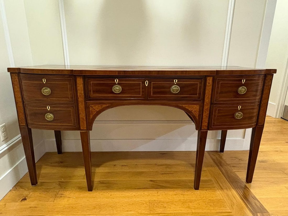 George lll, Mahogany, Inlaid Wood, Satinwood, Sideboard, England, 18th/19th C. - 5