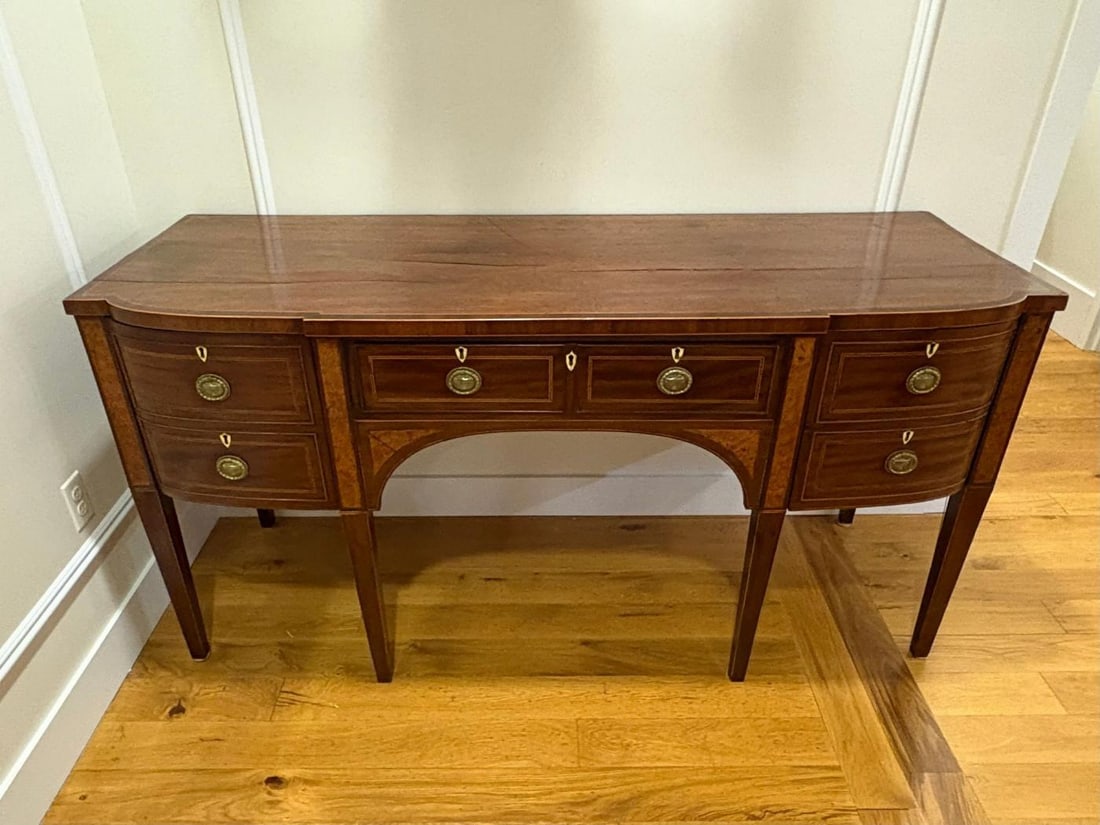 George lll, Mahogany, Inlaid Wood, Satinwood, Sideboard, England, 18th/19th C. - 6