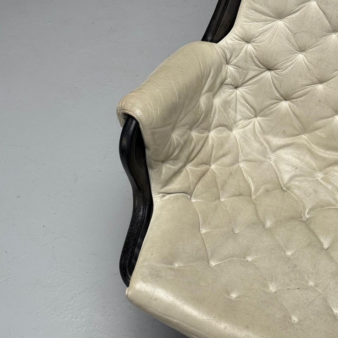 Bruno Mathsson, Dux, Mid-Century Modern, Jetson Swivel Chair, White Leather - 6