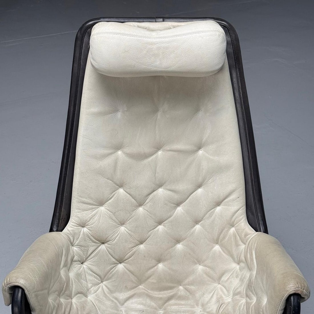 Bruno Mathsson, Dux, Mid-Century Modern, Jetson Swivel Chair, White Leather - 8