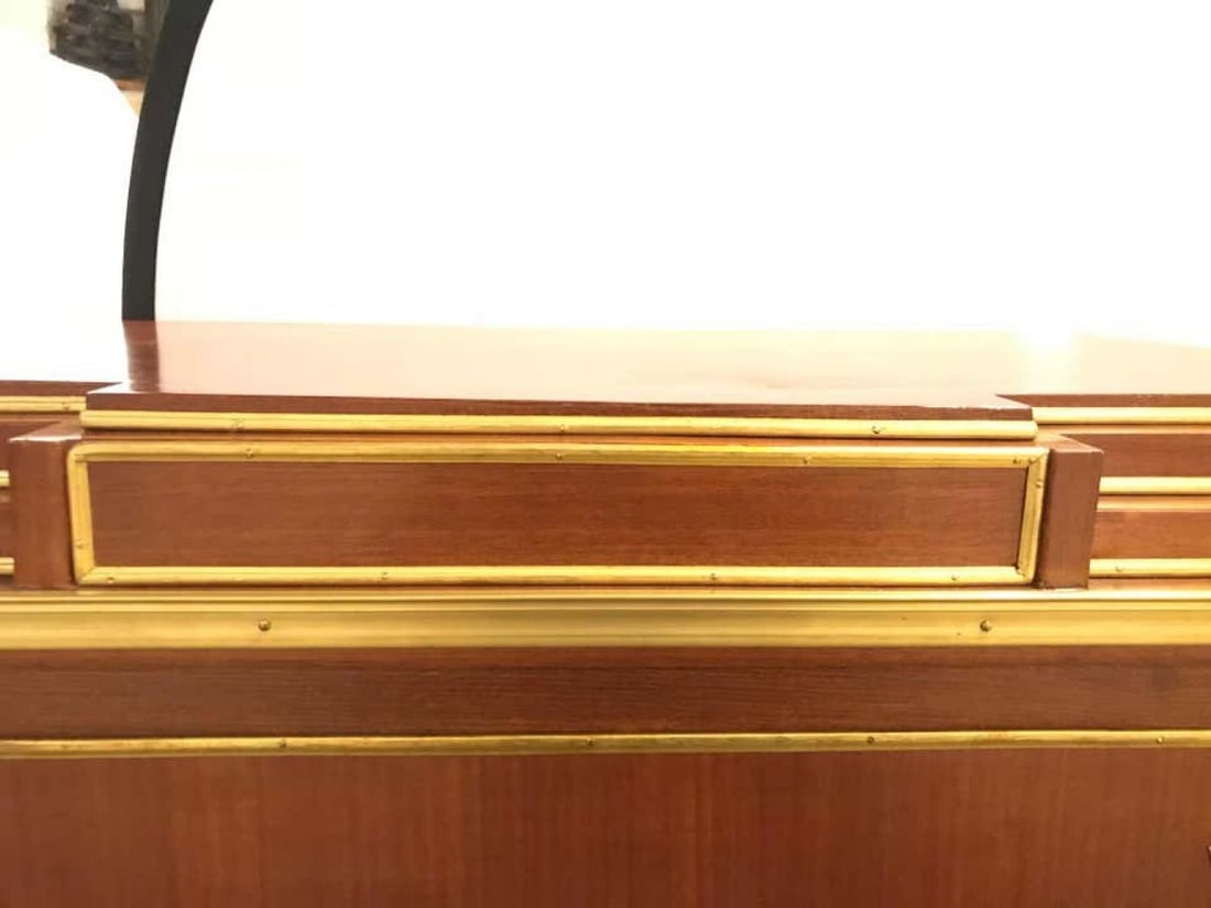 Mahogany Double Step Up Russian Neoclassical Style Commodes / Night Stands, Pair - 5