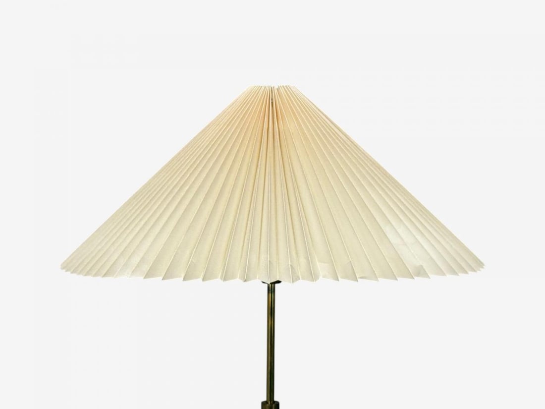 Danish Modern, Teak, Brass, Paper, Floor Lamp, Denmark, 1960s - 4