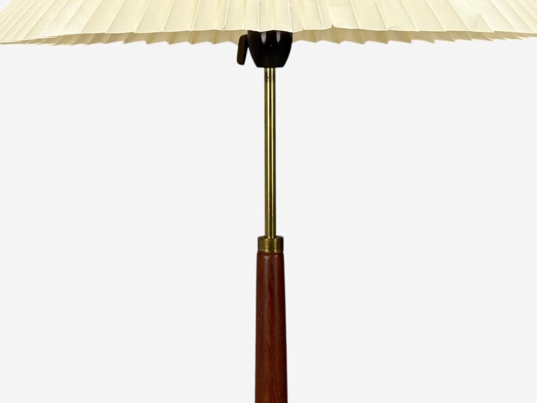 Danish Modern, Teak, Brass, Paper, Floor Lamp, Denmark, 1960s - 5