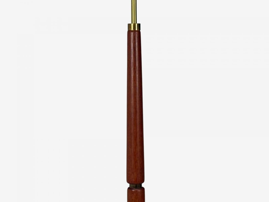 Danish Modern, Teak, Brass, Paper, Floor Lamp, Denmark, 1960s - 6