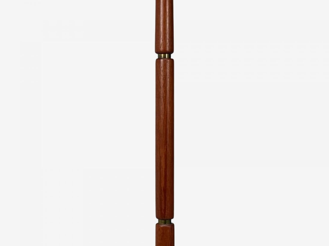 Danish Modern, Teak, Brass, Paper, Floor Lamp, Denmark, 1960s - 8