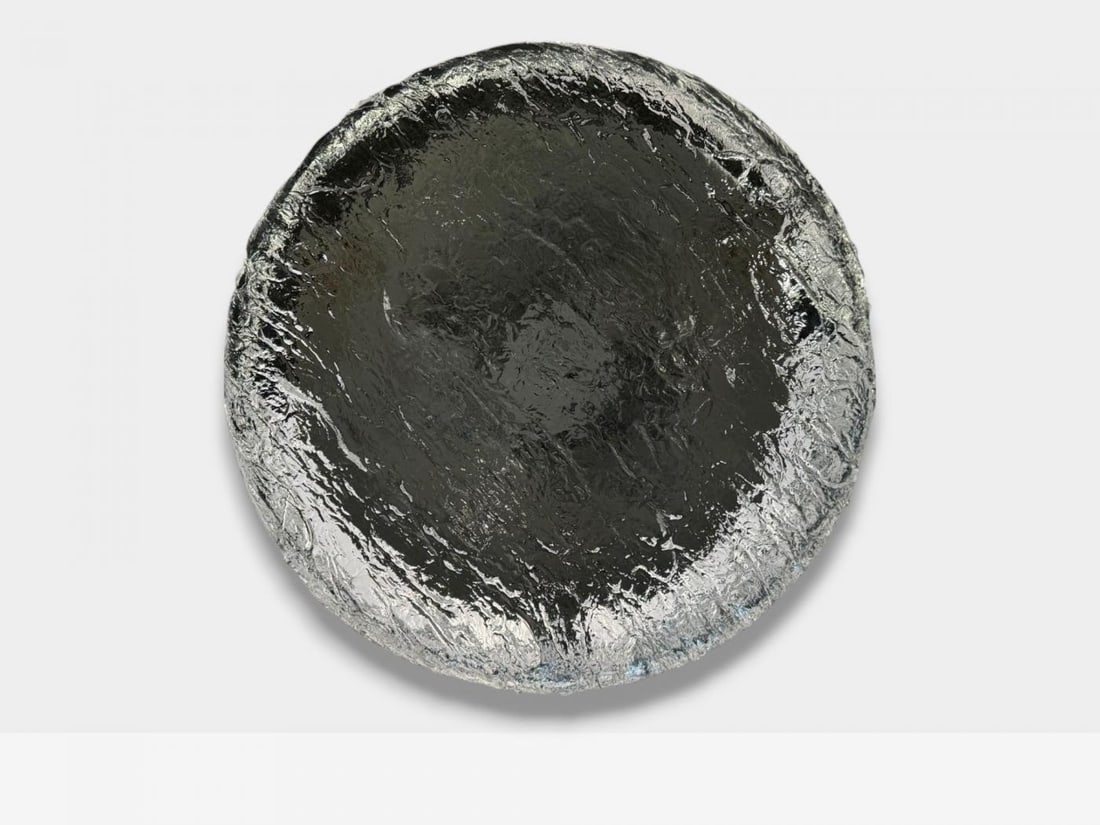 Carl Fagerlund, Textured Glass, Nickel, Flush Mount Fixture, Sweden, 1950s - 5