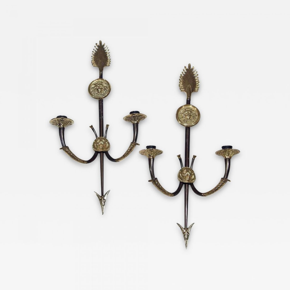 Pair of Neoclassical Arrow Sconces (1 of 10)