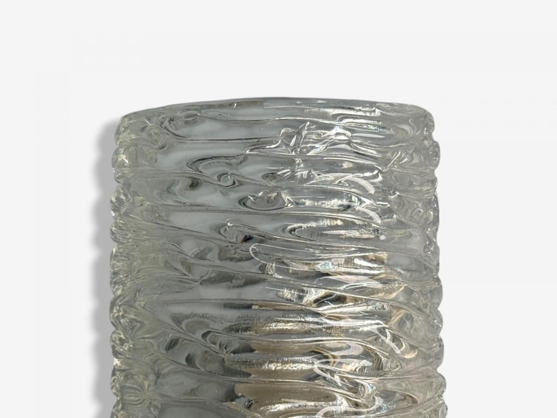 Carl Fagerlund, Textured Glass, Brass, Wall Lights, Sweden, 1960s - 8