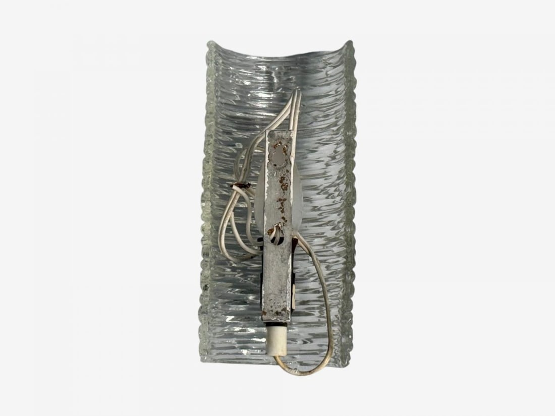 Carl Fagerlund, Textured Glass, Brass, Wall Lights, Sweden, 1960s - 9