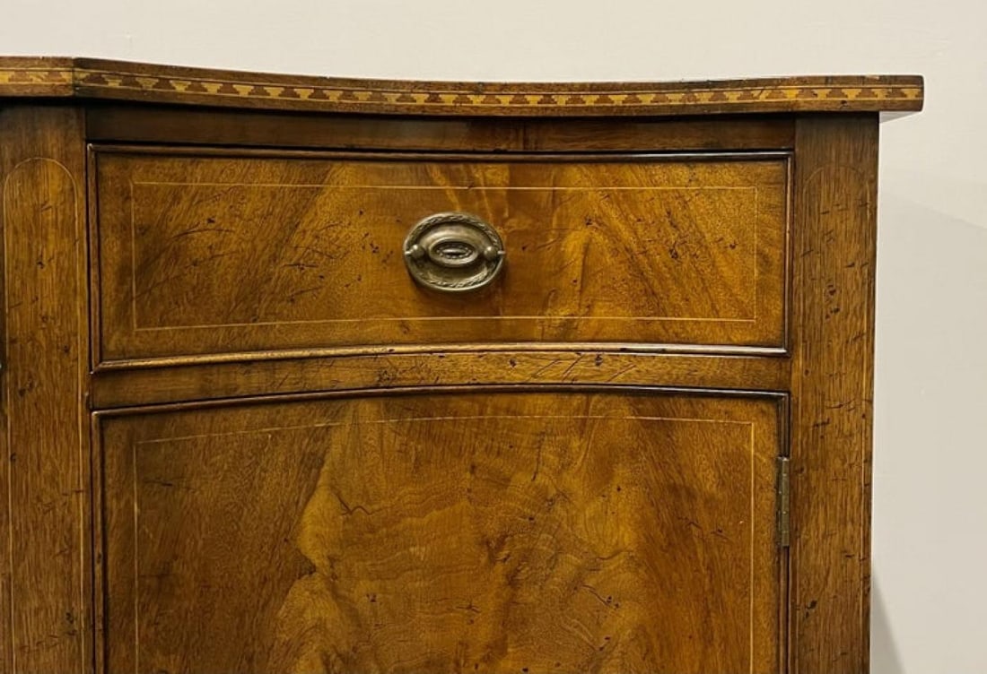 Federal Sideboard, Credenza, Solid Flame Mahogany, Inlaid, Georgian Style - 9
