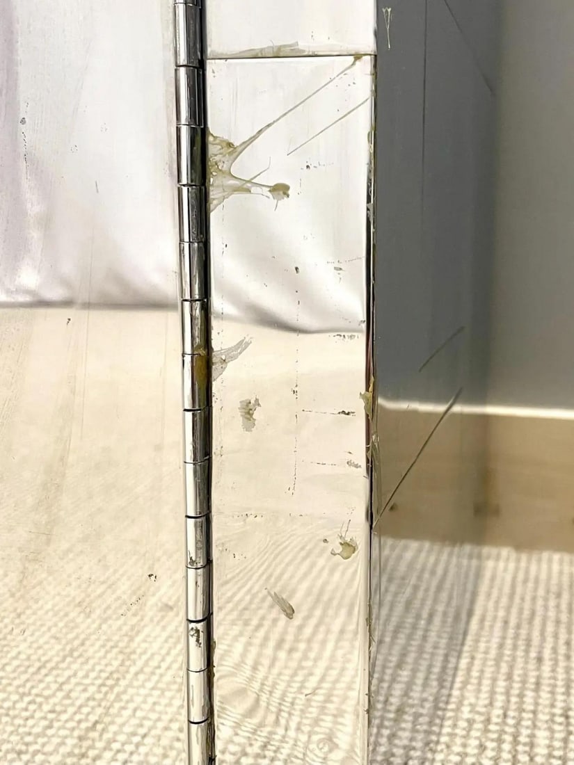 Mid-Century Modern Paul Evans Cityscape Mirrored Cabinet and Mirror, Vanity - 6