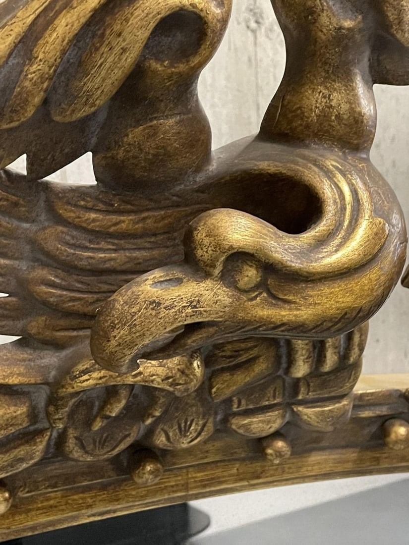 Federal Style Carved Giltwood Wall / Console / Pier Mirror, Over Mantle ,1900s - 11