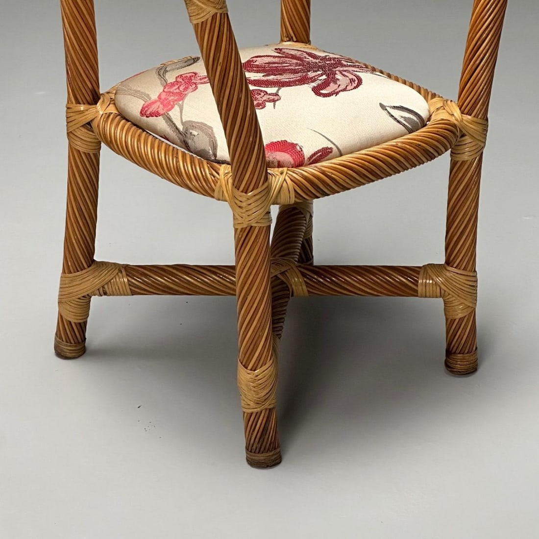 Italian Mid-Century Modern, Occasional Chairs, Wicker, Cane, Bamboo, 1980s - 9