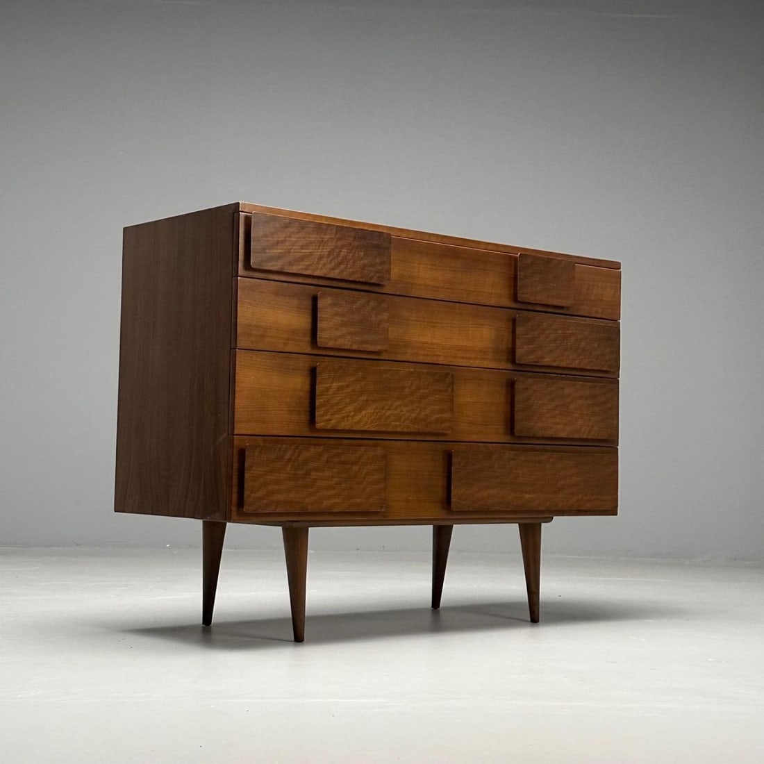 Gio Ponti, Singer & Sons, Italian Mid-Century Modern, Cabinet, Walnut, Labeled - 5