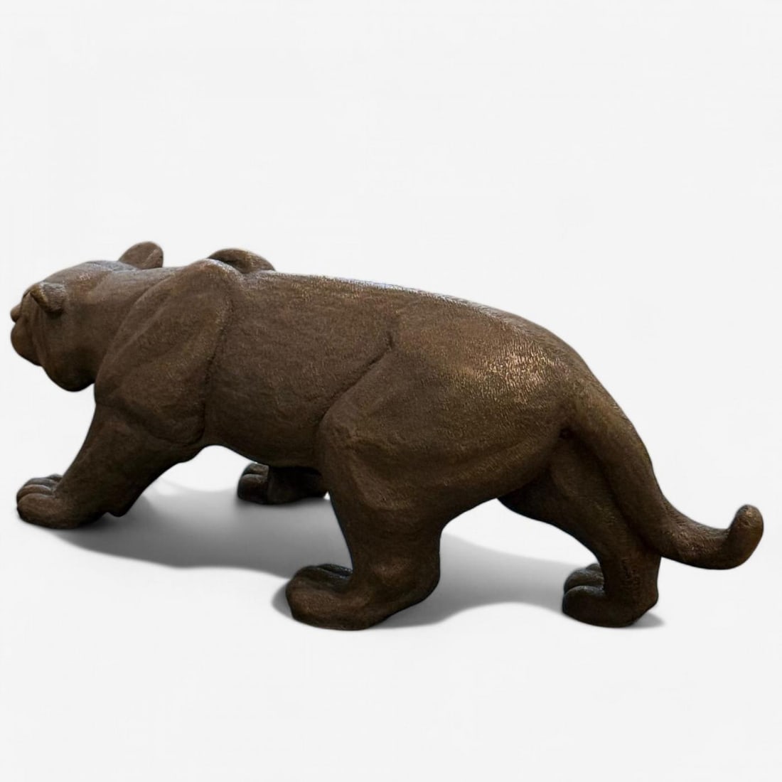 Modern Black Panther Sculpture, Hot Cast Bronze, American, 21st C. - 6