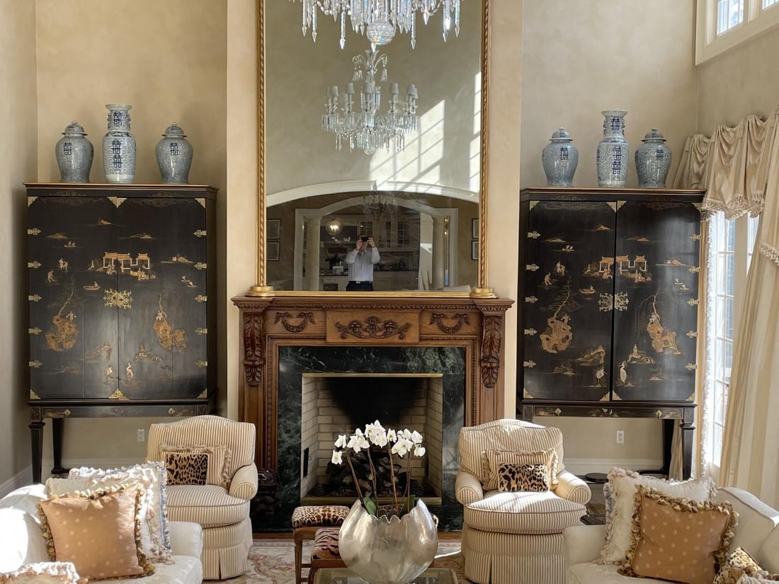 Pair of Chinese Griswold Cabinets, Armoire's, Dessin Fournir, Chinoiserie - 4