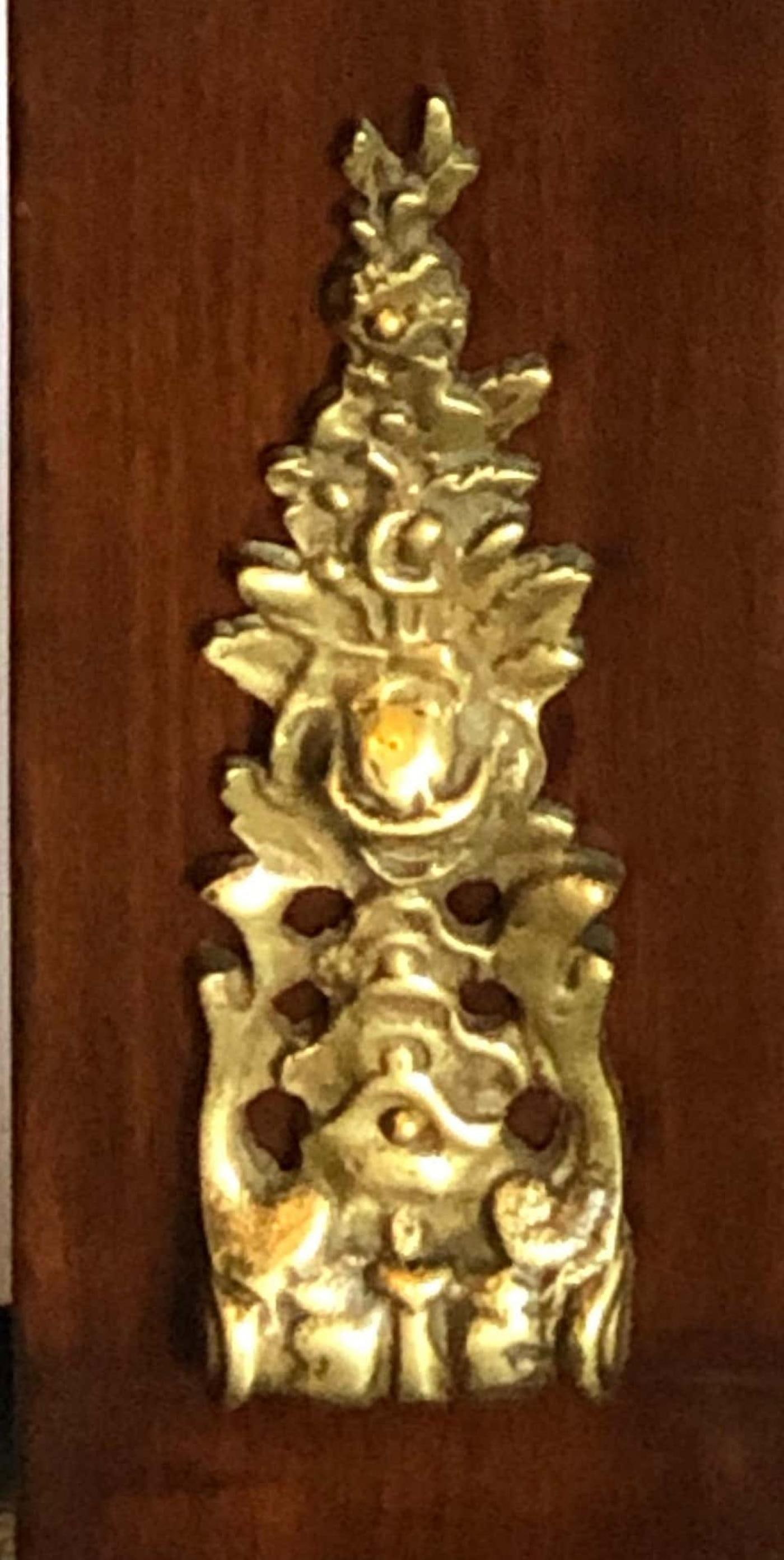 Empire Cheval Floor Full Length Mirror with Bronze Mounts, 19th-20th Century - 11