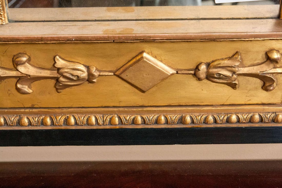 Late 19th Century Italian Neoclassical Paint Decorated Pier Mirror - 4