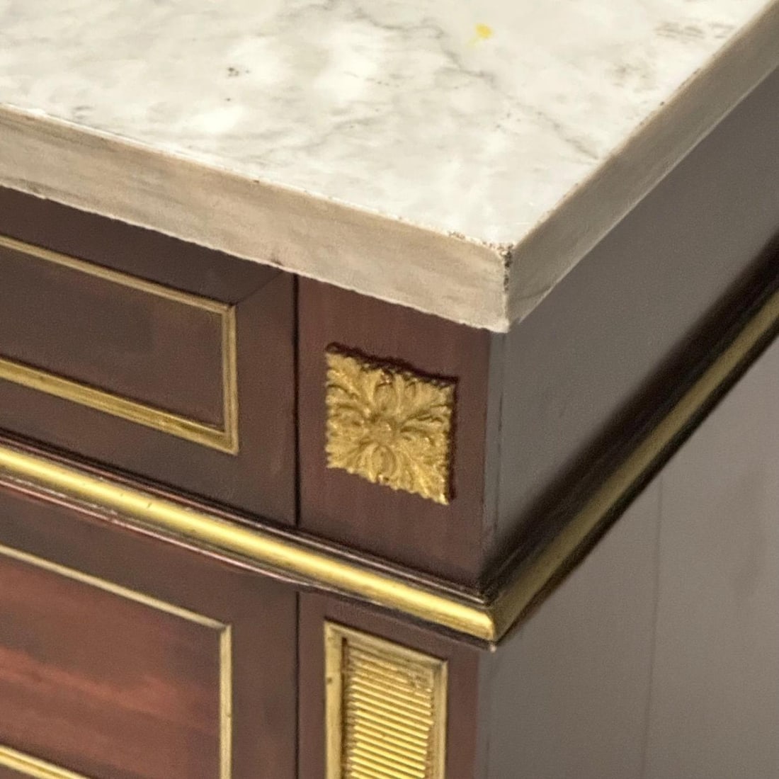 Russian Neoclassical, Louis XVI, Commode, Mahogany, Marble, France, 19th Century - 8