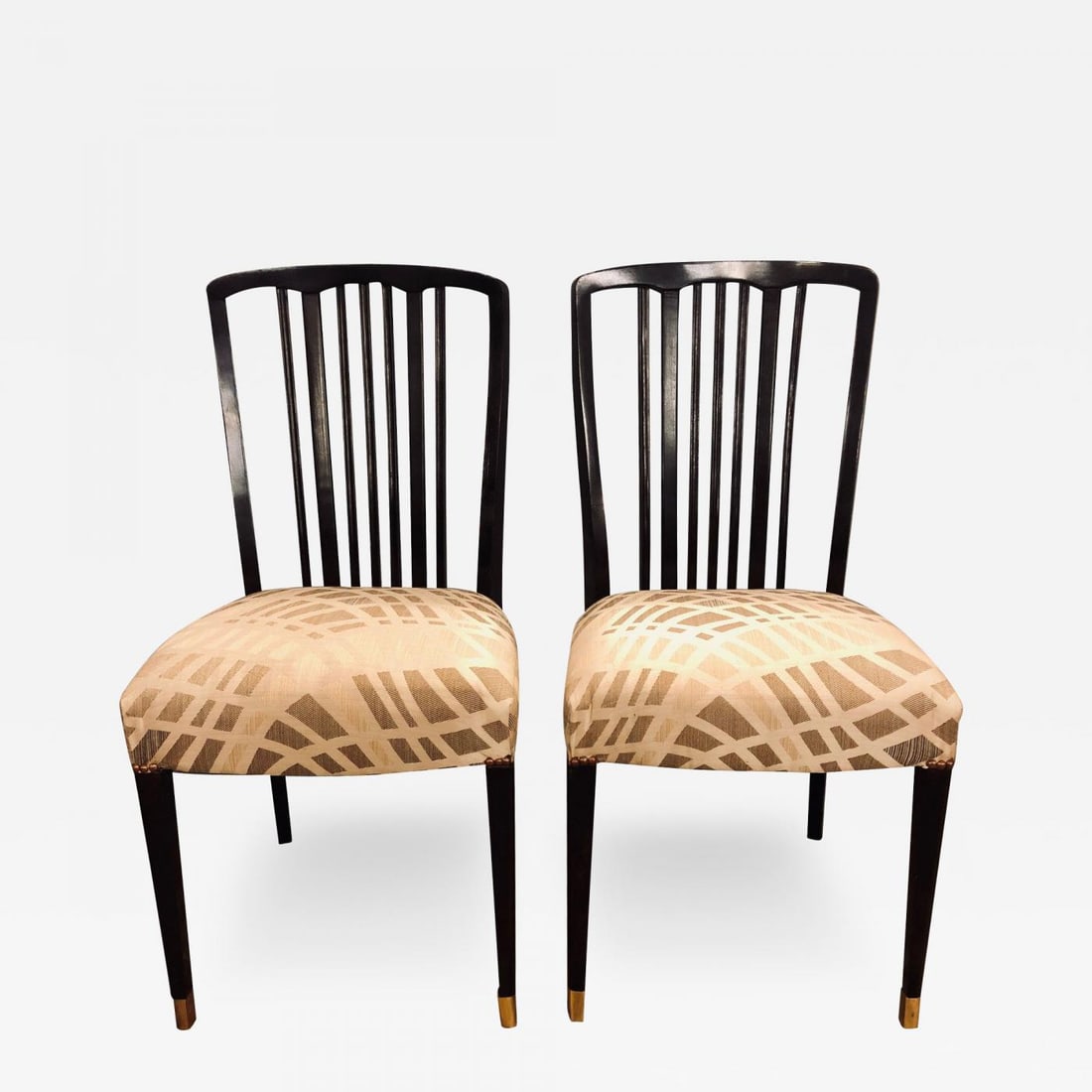 Georg Kofoed Style Mid-Century Modern Ebony Dining or Side Chairs Set of 24 - 2