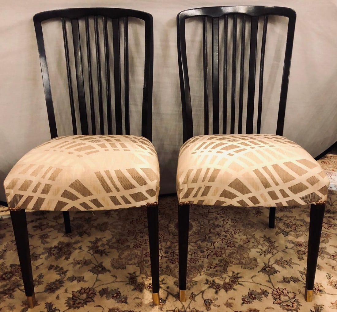 Georg Kofoed Style Mid-Century Modern Ebony Dining or Side Chairs Set of 24 - 3
