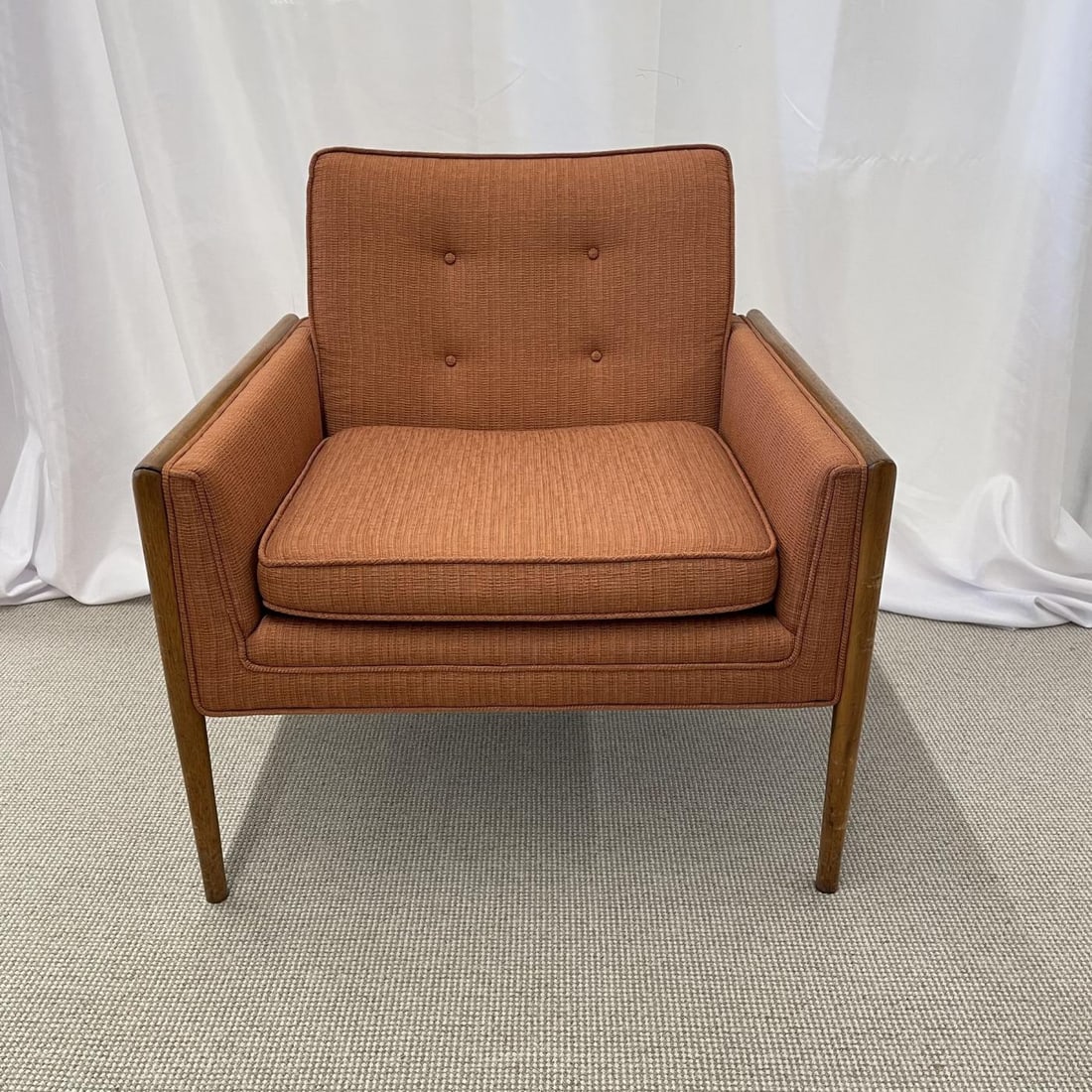 Pair of Mid-Century Modern Lounge Chairs, American, Walnut, 1960s - 4