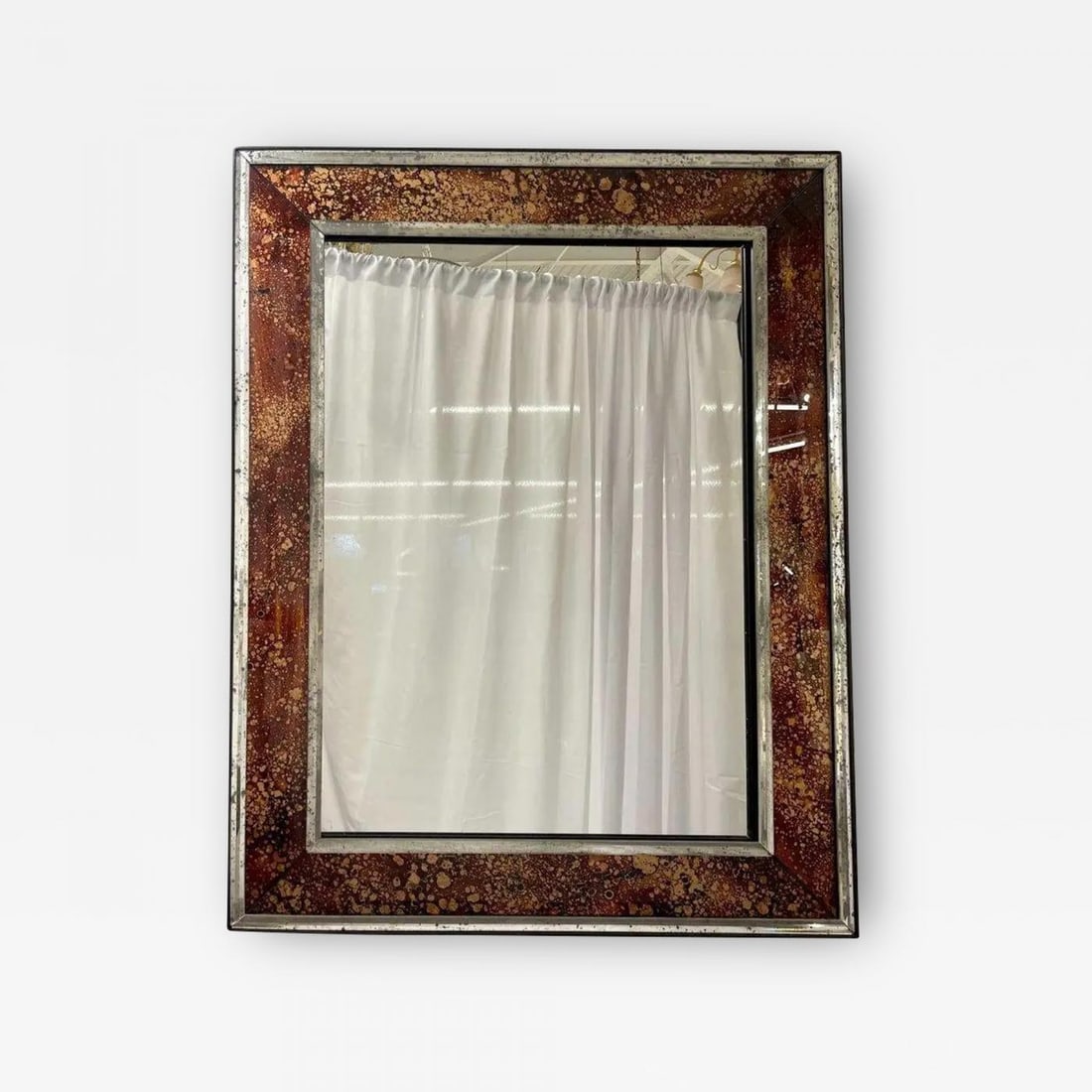 Hollywood Regency Tortoise Shell Wall, Console over the Mantle Mirror: Title: Hollywood Regency Tortoise Shell Wall, Console over the Mantle Mirror Description: Hollywood Regency tortoise shell design wall, console over the mantle mirrors. A pair of simply stunning show