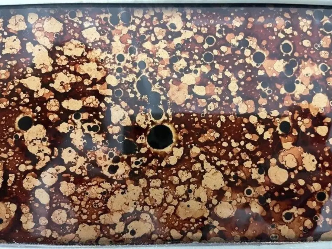 Hollywood Regency Tortoise Shell Wall, Console over the Mantle Mirror - 6