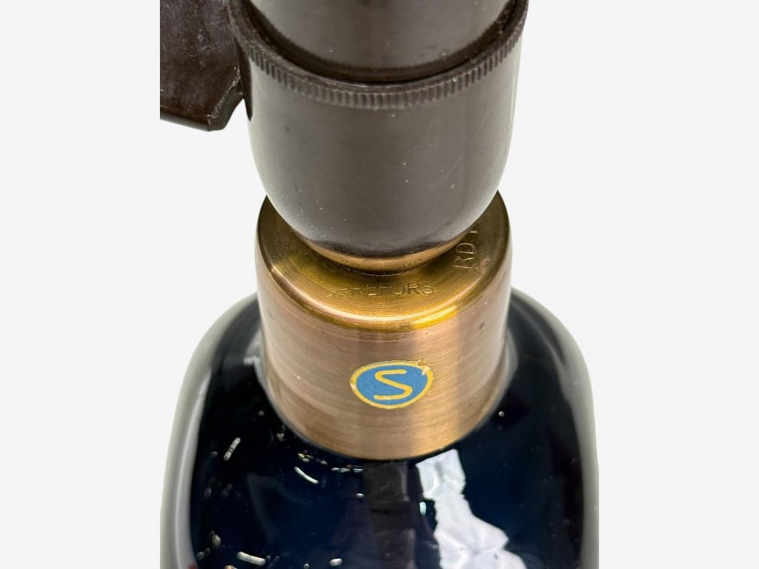 Nils Landberg, Swedish Modern, Blue Tinted Glass, Table Lamp, Sweden, 1960s - 7