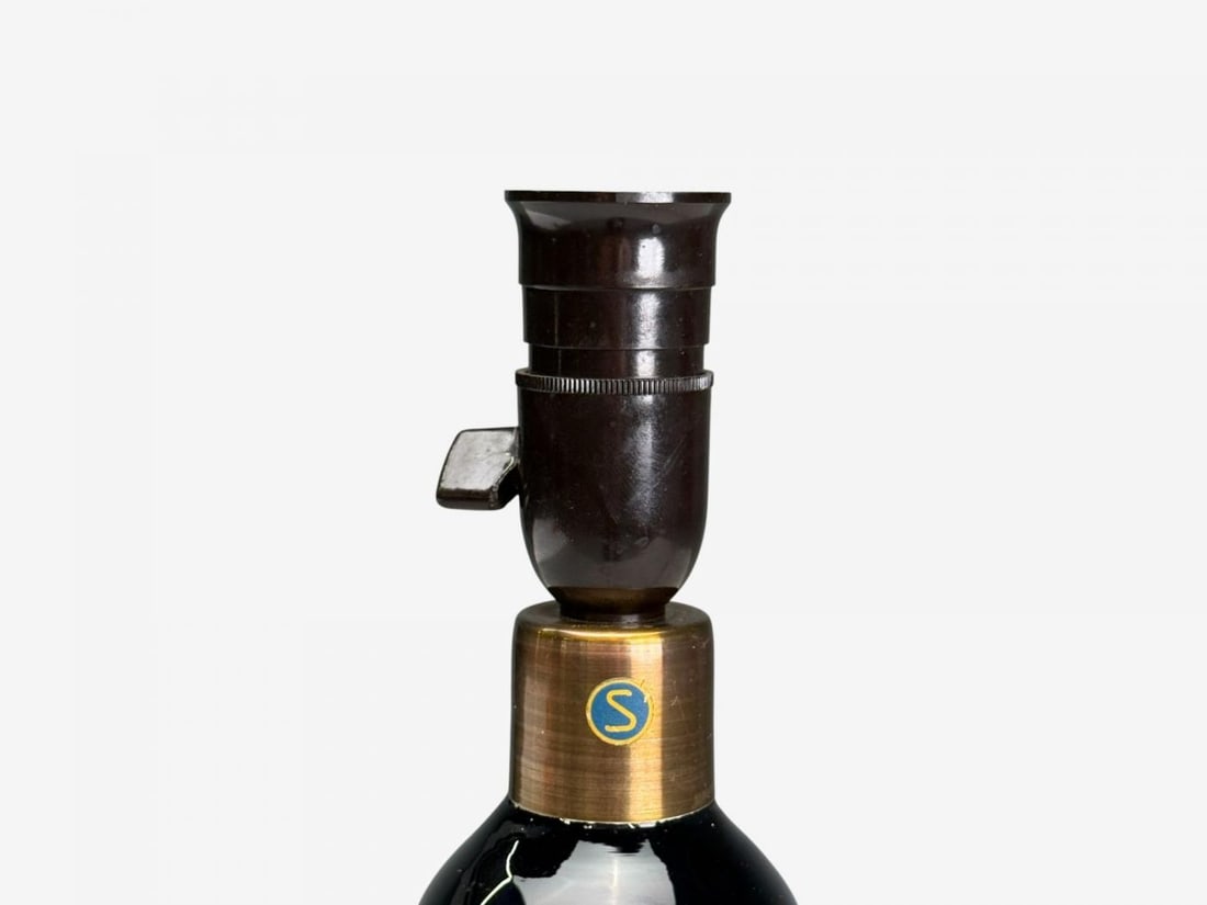 Nils Landberg, Swedish Modern, Blue Tinted Glass, Table Lamp, Sweden, 1960s - 8