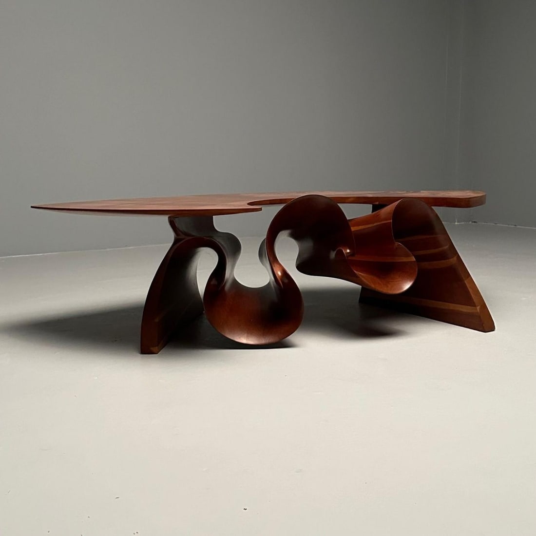 Peter Michael Adams, Mid-Century, Sculptural Coffee Table, Walnut, USA, 1970s - 5
