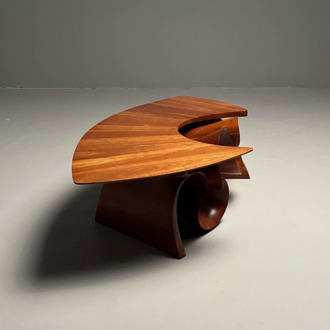 Peter Michael Adams, Mid-Century, Sculptural Coffee Table, Walnut, USA, 1970s - 9