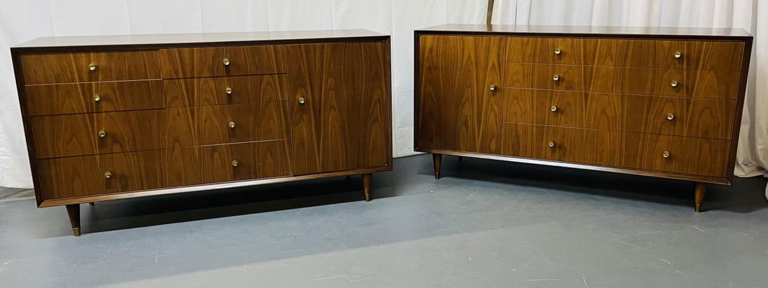 Pair of Mid Century Modern Chests, Dressers Bedside Stands, Opposing, Refinished - 5
