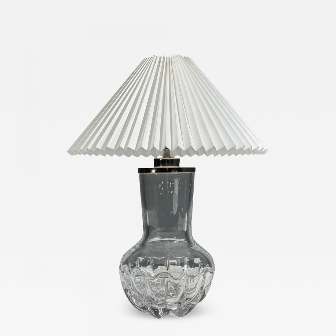 Olle Alberius, Table Lamp, Blown Glass, Chromed Metal, Sweden, 1970s (1 of 8)