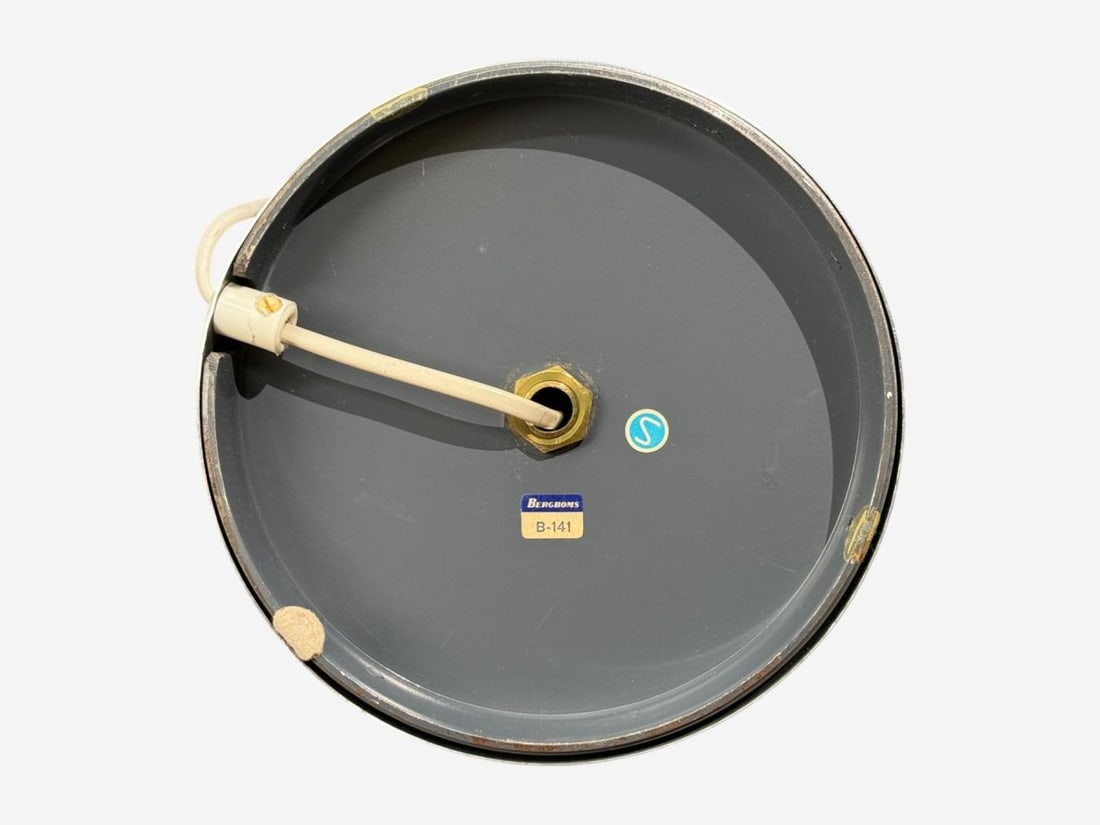 Bergboms, Table Lamps, Leather, Nickel Plated, Sweden, 1960s - 8