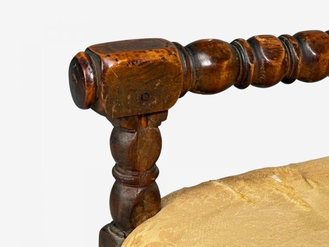 Louis XIII, Barley Twist Occasional Chairs, Fabric, Cherry, France, 17th c. - 8