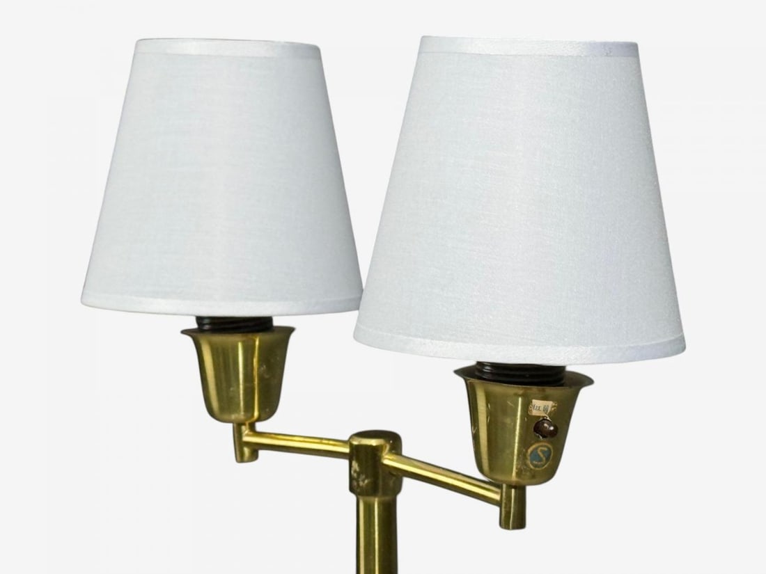 Swedish Modern, Floor Lamp, Teak, Brass, Sweden, 1960s - 6