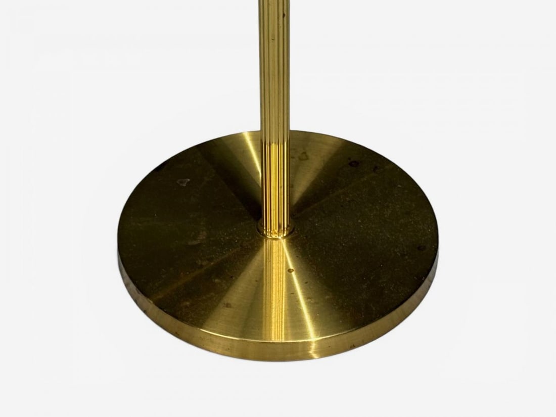 Armaturhantverk Göteborg, Articulating Floor Lamp, Brass, Fabric, Sweden, 1960s - 11