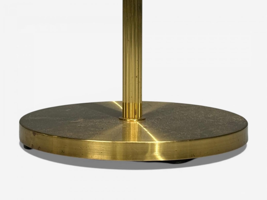 Armaturhantverk Göteborg, Articulating Floor Lamp, Brass, Fabric, Sweden, 1960s - 12