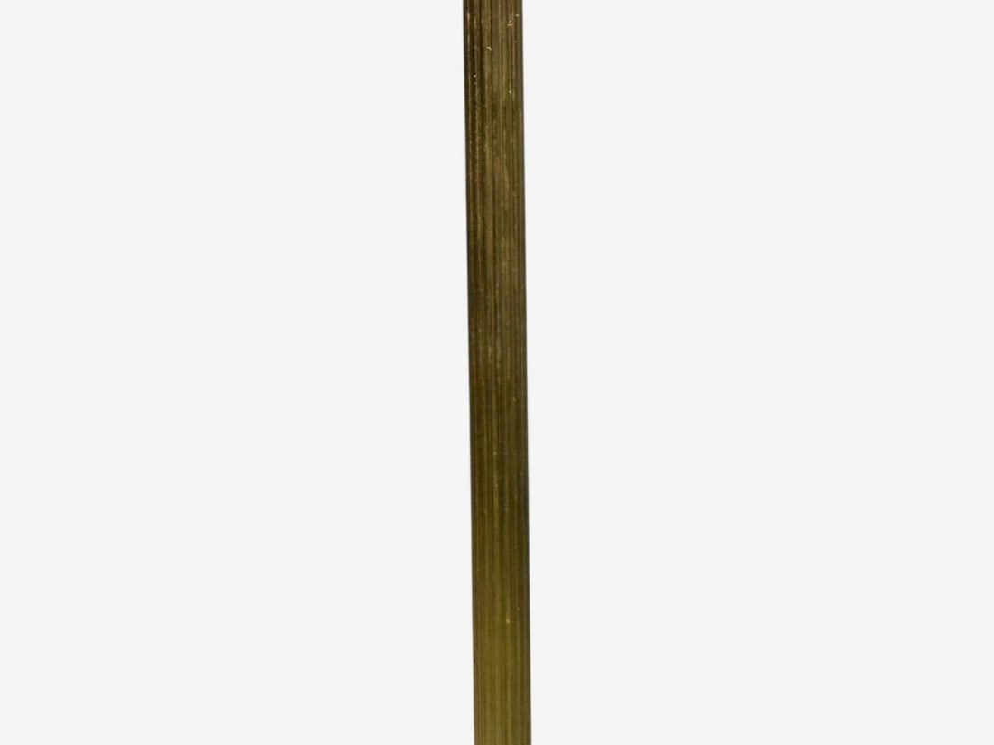 Armaturhantverk Göteborg, Articulating Floor Lamp, Brass, Fabric, Sweden, 1960s - 9