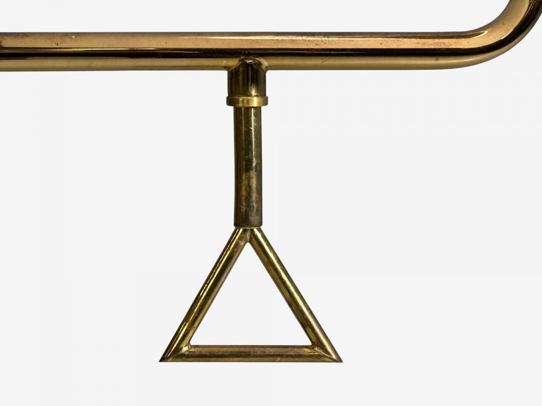 Armaturhantverk Göteborg, Articulating Floor Lamps, Brass, Fabric, Sweden, 1960s - 9