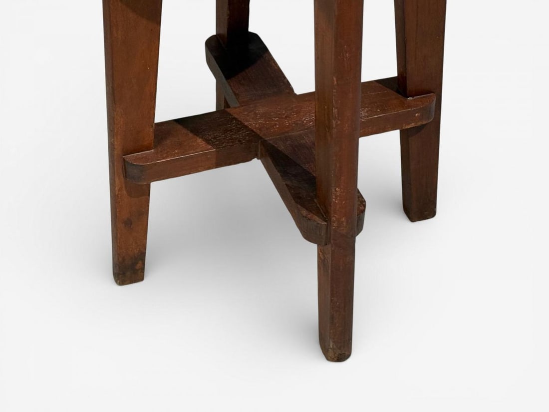 Pierre Jeanneret, Stools, Cane, Teak, Chandigarh, India c. 1960s - 11